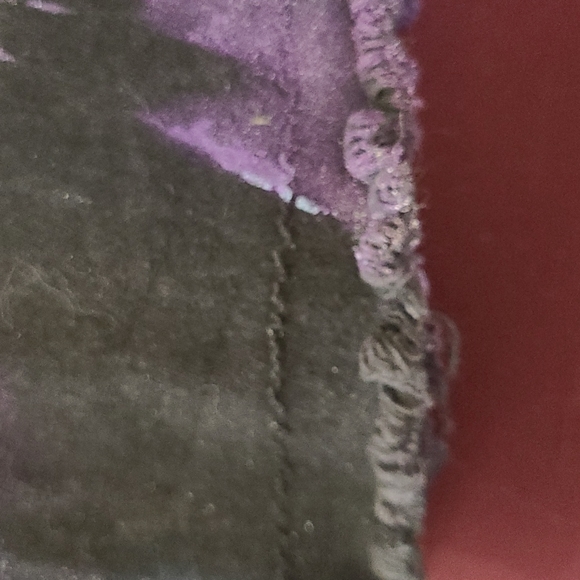 Altar'd State Flare Pants Size Small Black Pull On Elastic Waist Hand Painted - Picture 10 of 10